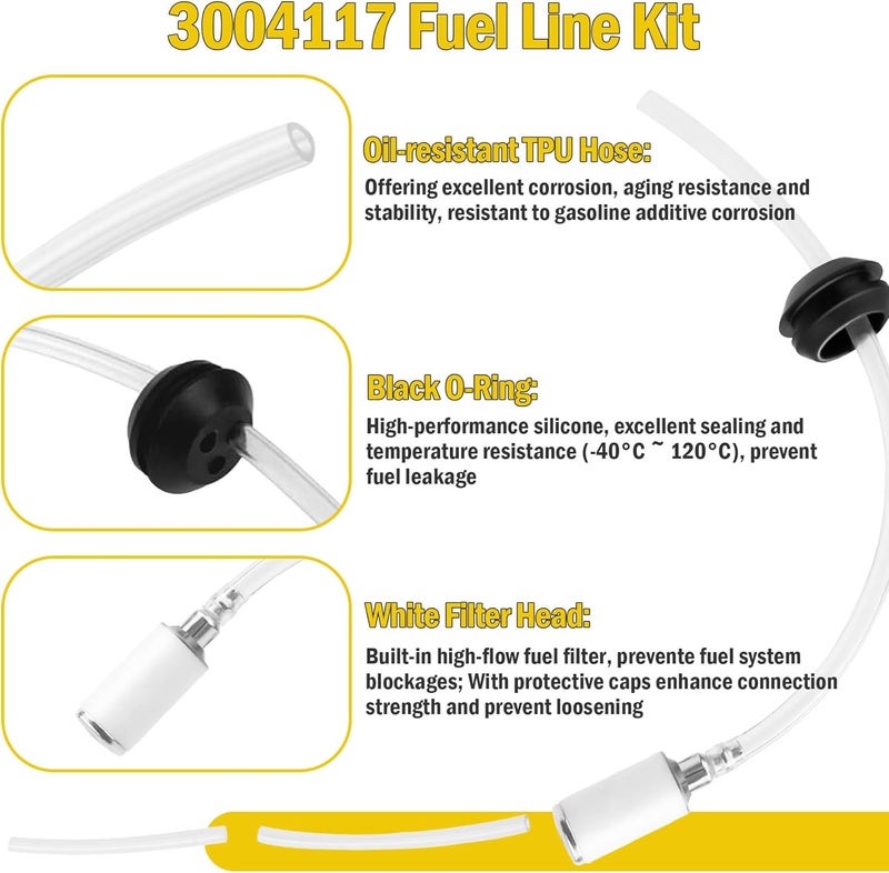 superbobi 3004117 Fuel Line Kit Replacement for Eskimo Ardisam S33 11956 15049 19677 M43Q8 M43Q10 S33Q8 Z51Q8 Z51Q10 Ice Auger Part Engine Fuel Lines, Grommet and Fuel Filter - Image 3